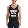 HAUNTED BY MY INBOX tank top, black