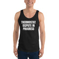 THERMOSTAT DISPUTE IN PROGRESS tank top, black