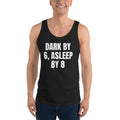 DARK BY 6, ASLEEP BY 8 tank top, black