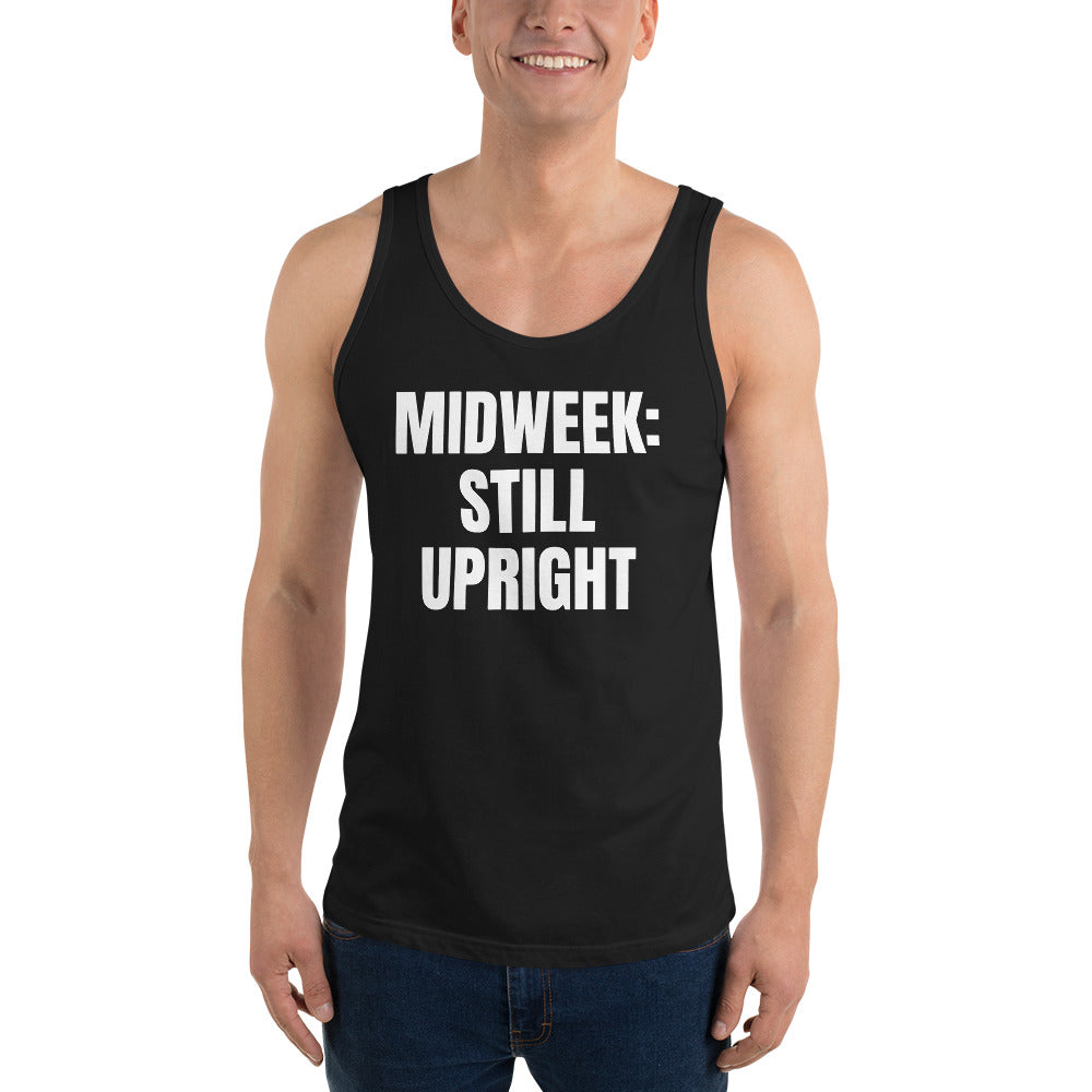 MIDWEEK: STILL UPRIGHT tank top, black
