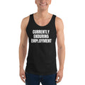 CURRENTLY ENDURING EMPLOYMENT tank top, black
