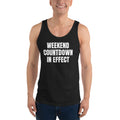 WEEKEND COUNTDOWN IN EFFECT tank top, black