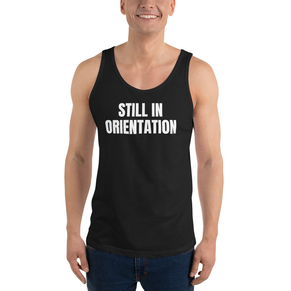 STILL IN ORIENTATION tank top, black