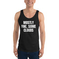 MOSTLY FINE, SOME CLOUDS tank top, black