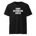 CANDY DISTRIBUTION CENTER v-neck tee, black