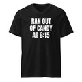 RAN OUT OF CANDY AT 6:15 v-neck tee, black
