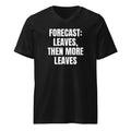 FORECAST: LEAVES, THEN MORE LEAVES v-neck tee, black