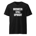 MIDWEEK: STILL UPRIGHT v-neck tee, black