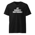 JOY CURRENTLY UNAFFORDABLE v-neck tee, black