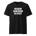 WEEKEND COUNTDOWN IN EFFECT v-neck tee, black