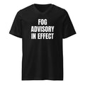 FOG ADVISORY IN EFFECT v-neck tee, black