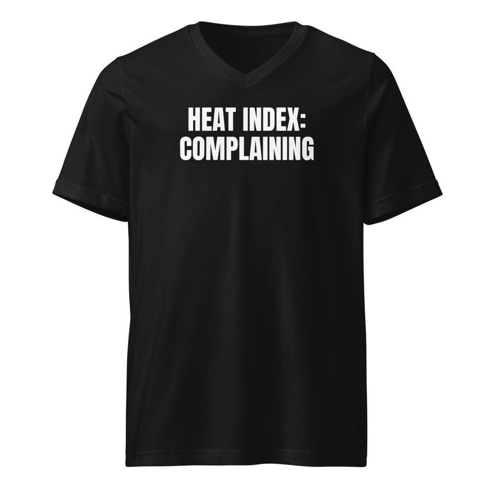 HEAT INDEX: COMPLAINING v-neck tee, black