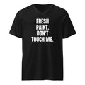 FRESH PAINT. DON'T TOUCH ME. v-neck tee, black