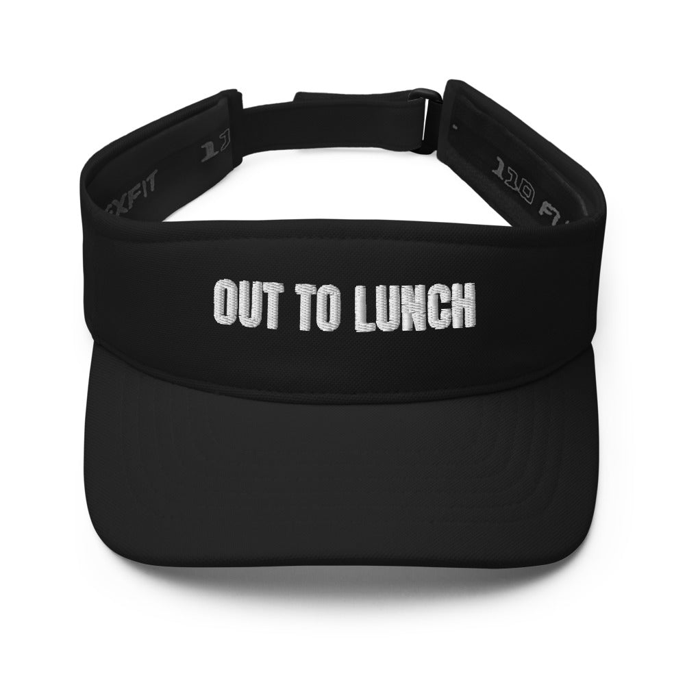 OUT TO LUNCH visor, black