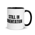 STILL IN ORIENTATION two-tone mug, black