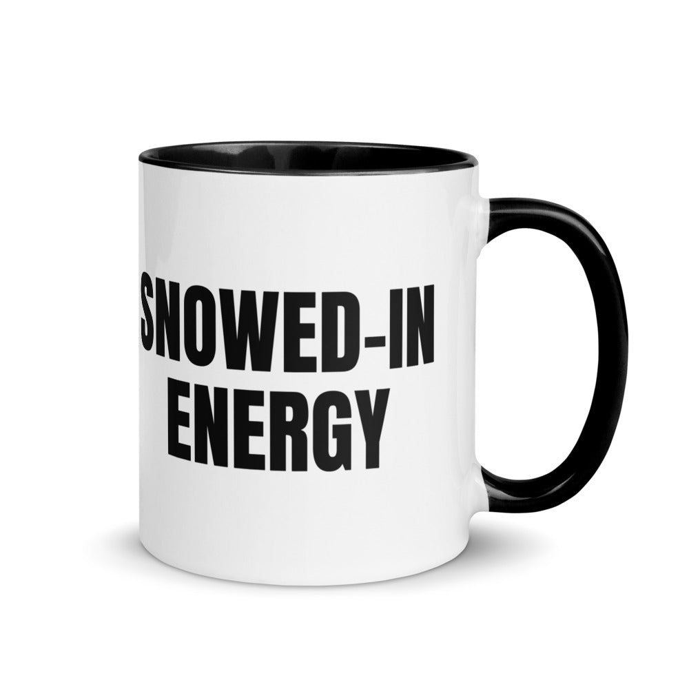 SNOWED-IN ENERGY two-tone mug, black