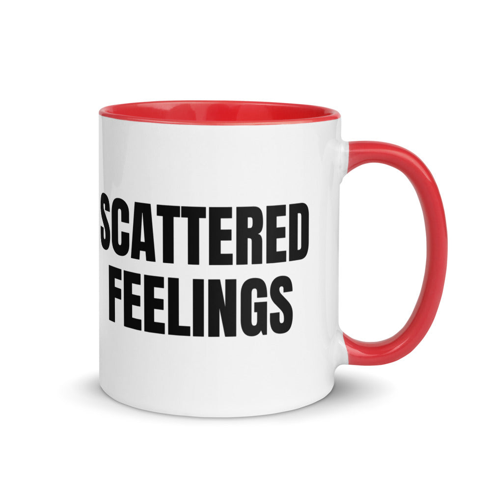 SCATTERED FEELINGS two-tone mug, red