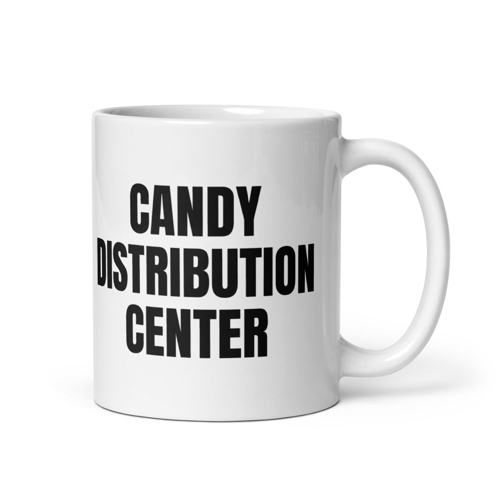 CANDY DISTRIBUTION CENTER mug, white
