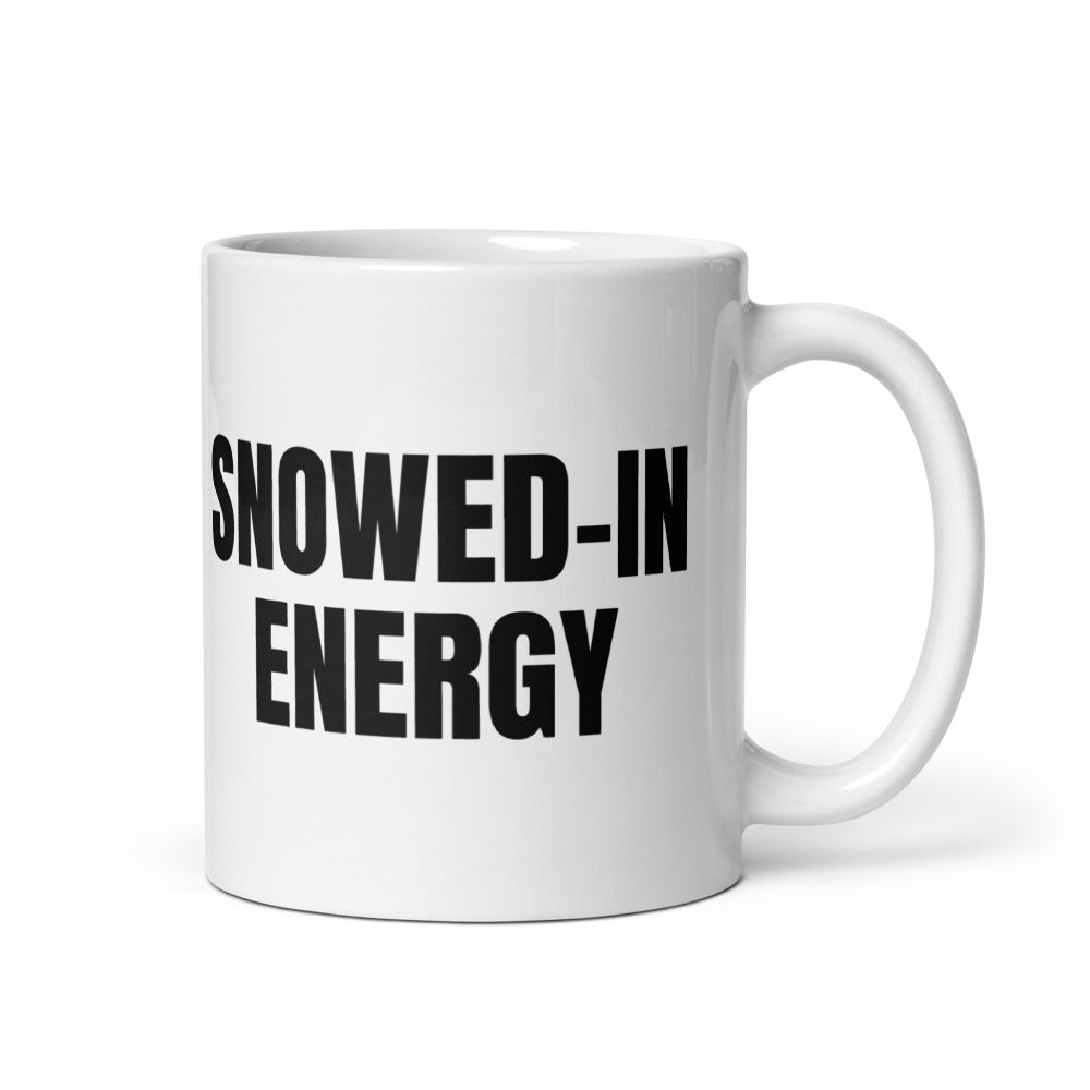 SNOWED-IN ENERGY mug, white
