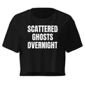 SCATTERED GHOSTS OVERNIGHT crop top, black
