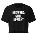 MIDWEEK: STILL UPRIGHT crop top, black