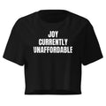 JOY CURRENTLY UNAFFORDABLE crop top, black