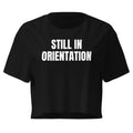 STILL IN ORIENTATION crop top, black