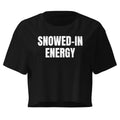 SNOWED-IN ENERGY crop top, black