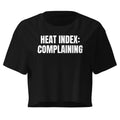 HEAT INDEX: COMPLAINING crop top, black