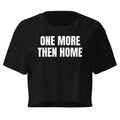 ONE MORE THEN HOME crop top, black