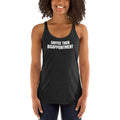 COFFEE THEN DISAPPOINTMENT racerback tank, vintage black