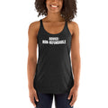 ADVICE: NON-REFUNDABLE racerback tank, vintage black
