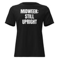 MIDWEEK: STILL UPRIGHT women's relaxed tee, black