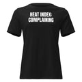 HEAT INDEX: COMPLAINING women's relaxed tee, black