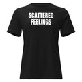SCATTERED FEELINGS women's relaxed tee, black