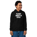 PLAYOFF ANXIETY IN EFFECT kids hoodie, black