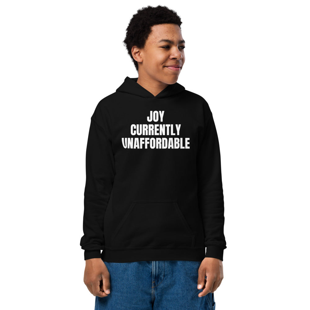 JOY CURRENTLY UNAFFORDABLE kids hoodie, black