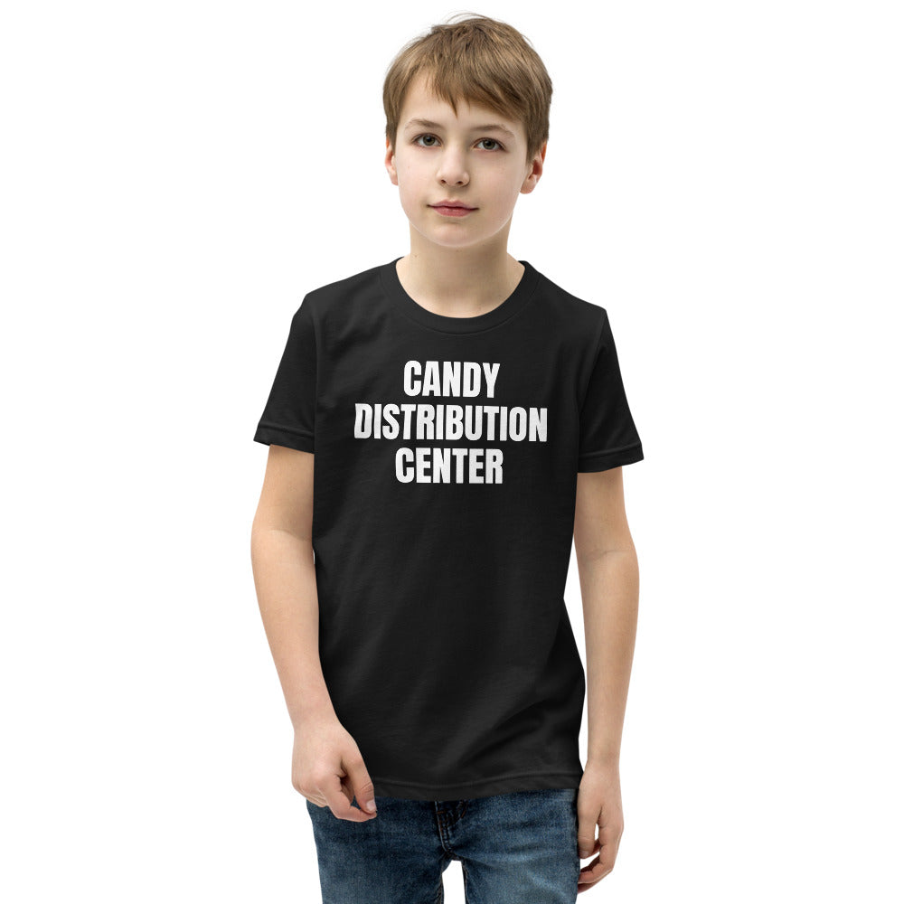 CANDY DISTRIBUTION CENTER kids tee, black