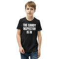 THE CANDY INSPECTOR IS IN kids tee, black