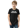 COFFEE THEN DISAPPOINTMENT kids tee, black