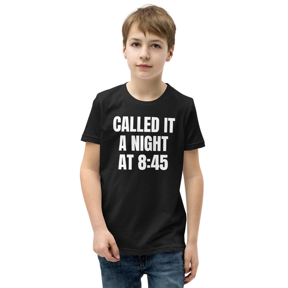 CALLED IT A NIGHT AT 8:45 kids tee, black